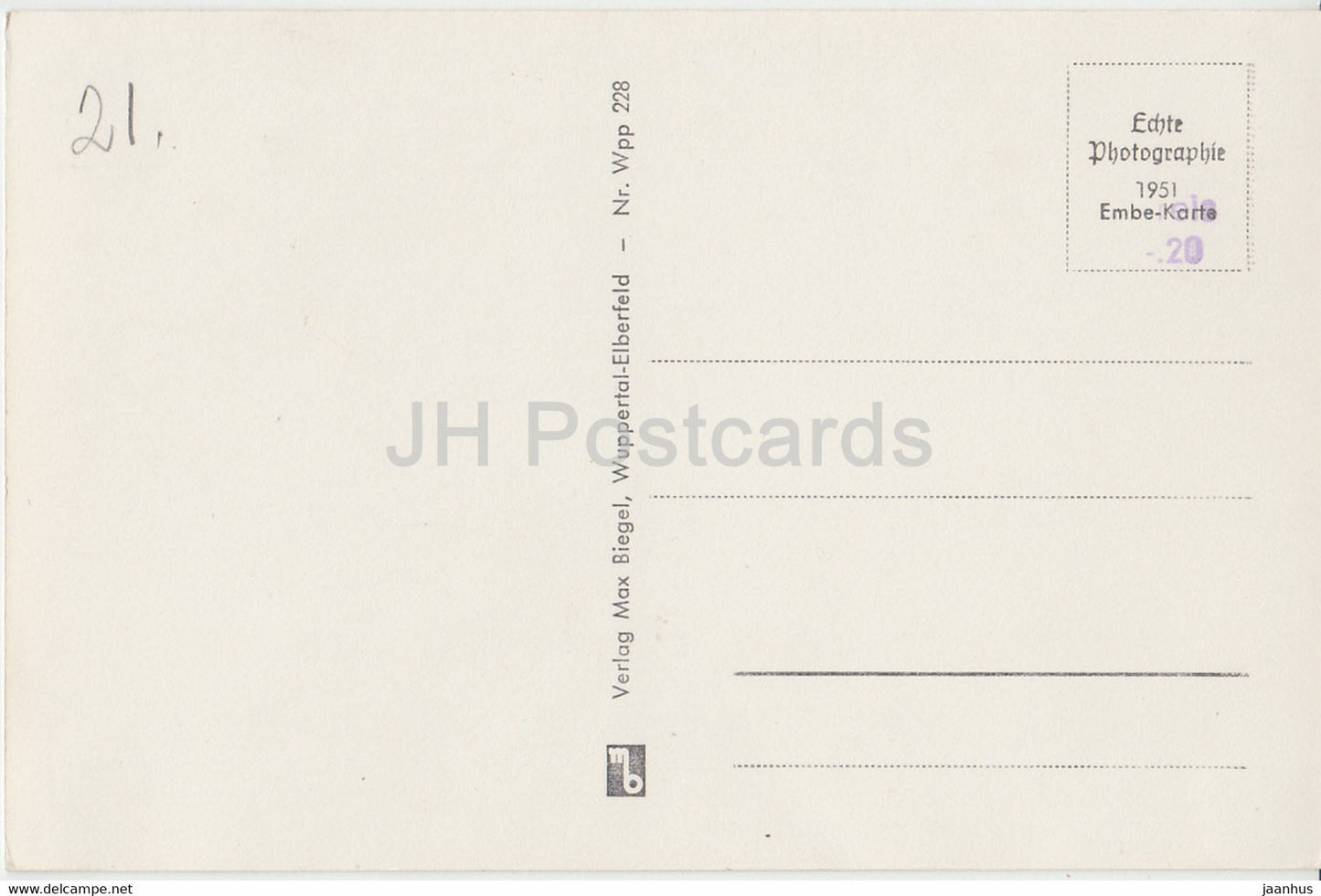 Wuppertal Barmen - Schwebebahn an der Farbmuhle - 228 - Germany - unused
