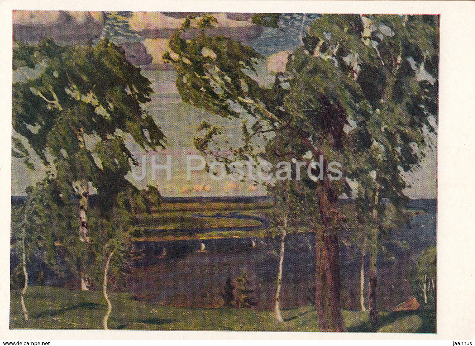 painting by A. Rylov - Green Noise - Russian art - 1961 - Russia USSR - unused - JH Postcards