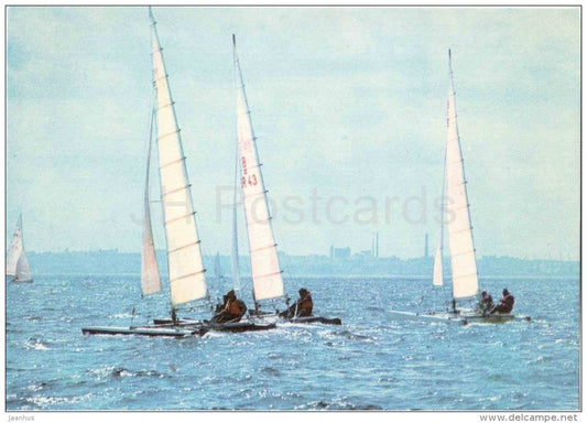 International Tornado class - 1 - catamaran - sailing boat - racing - sport - 1978 - Estonia USSR - unused - JH Postcards