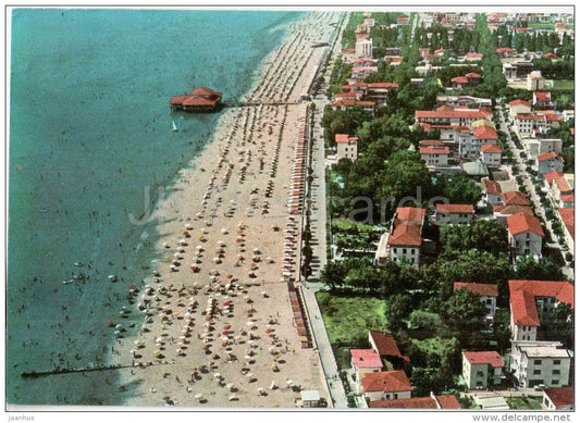 Lignano Sabbiadoro - beach - Friuli - MO 70/210 - Italia - Italy - sent from Italy to Germany - JH Postcards