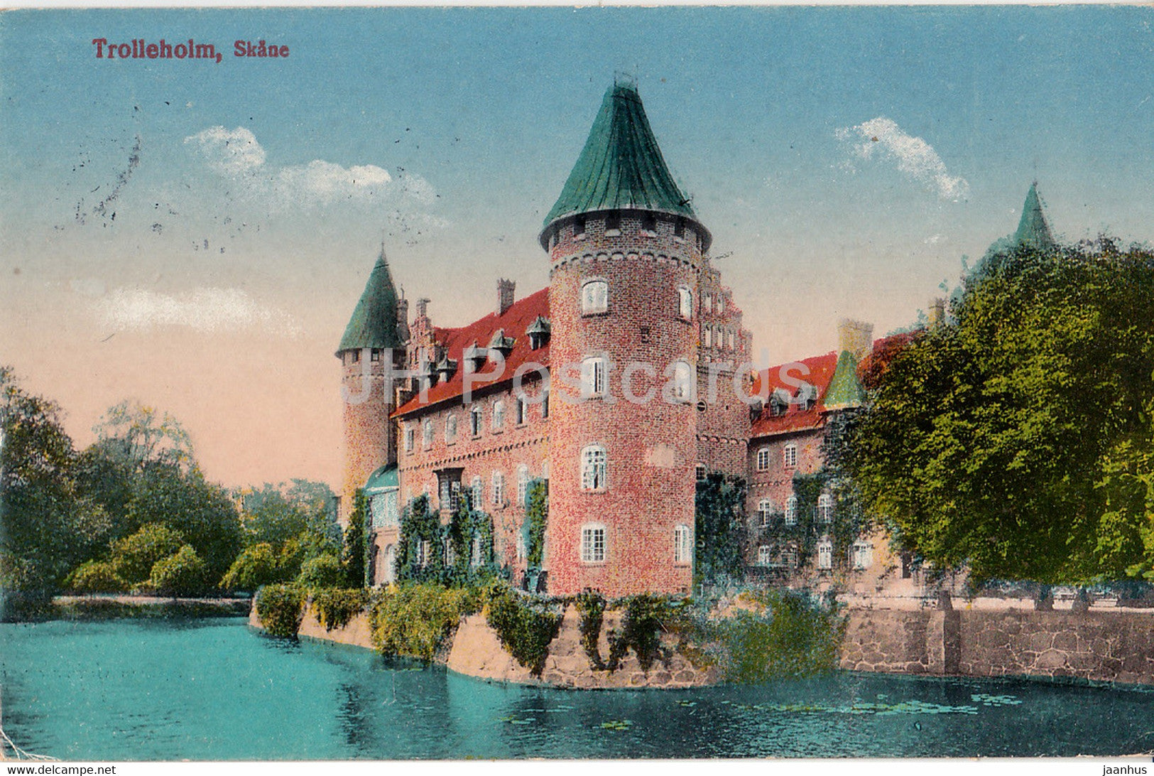 Trolleholm - Skane - old postcard - 1910 - Sweden - used - JH Postcards