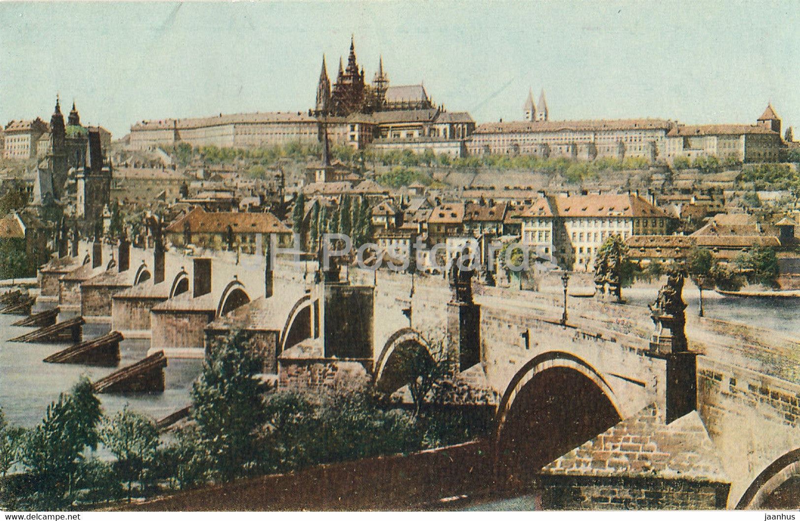 Praha - Prague - Karluv Most a Mala Strana - old postcard - Czech Republic - unused - JH Postcards