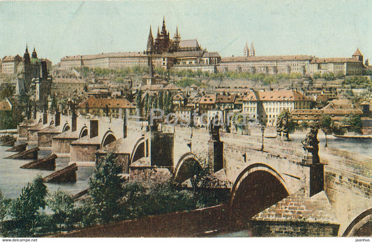 Praha - Prague - Karluv Most a Mala Strana - old postcard - Czech Republic - unused - JH Postcards