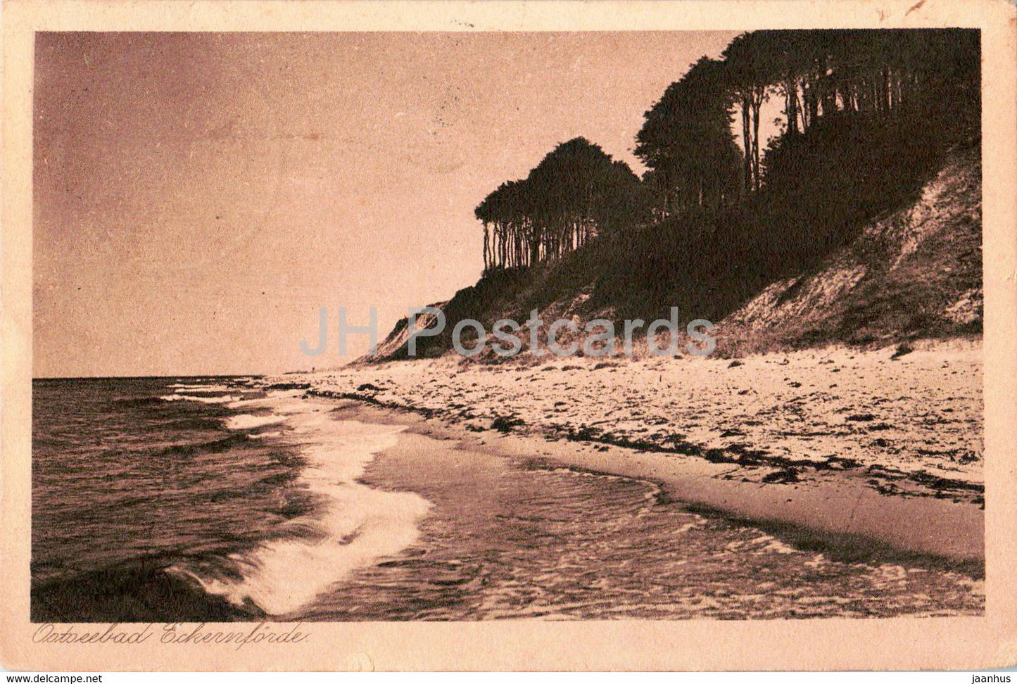 Ostseebad Eckernforde - old postcard - 1925 - Germany - used - JH Postcards