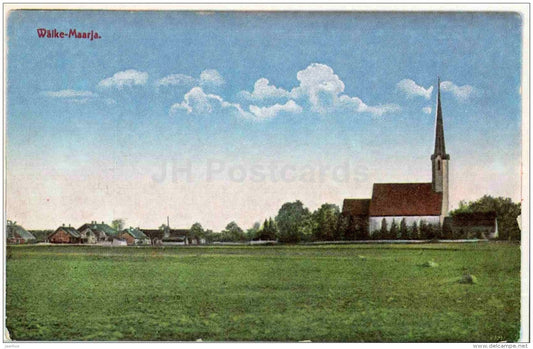 Church of Väike-Maarja - Virumaa - OLD POSTCARD REPRODUCTION! - 1990 - Estonia USSR - unused - JH Postcards