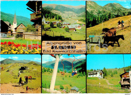 Alpengrusse von St Oswald - Bad Kleinkirchheim - multiview - 2900 - 1978 - Austria - used - JH Postcards