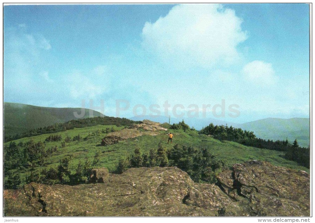 Jeseniky - On top of Cervena Hora - Czechoslovakia - Czech - unused - JH Postcards