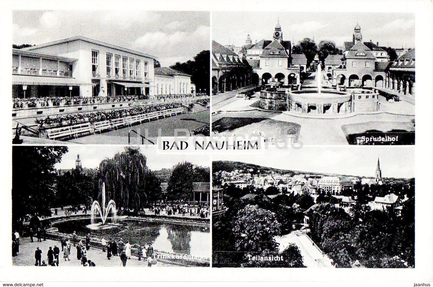 Bad Nauheim - Sprudelhof - old postcard - 1959 - Germany - used - JH Postcards