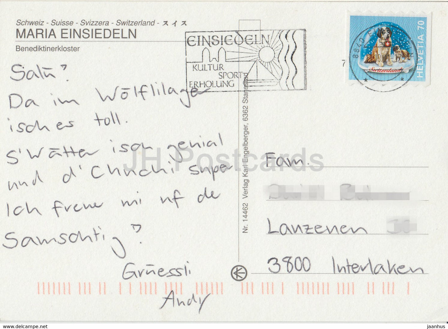 Maria Einsiedeln - Benediktinerkloster - 14462 - 2001 - Suisse - d'occasion