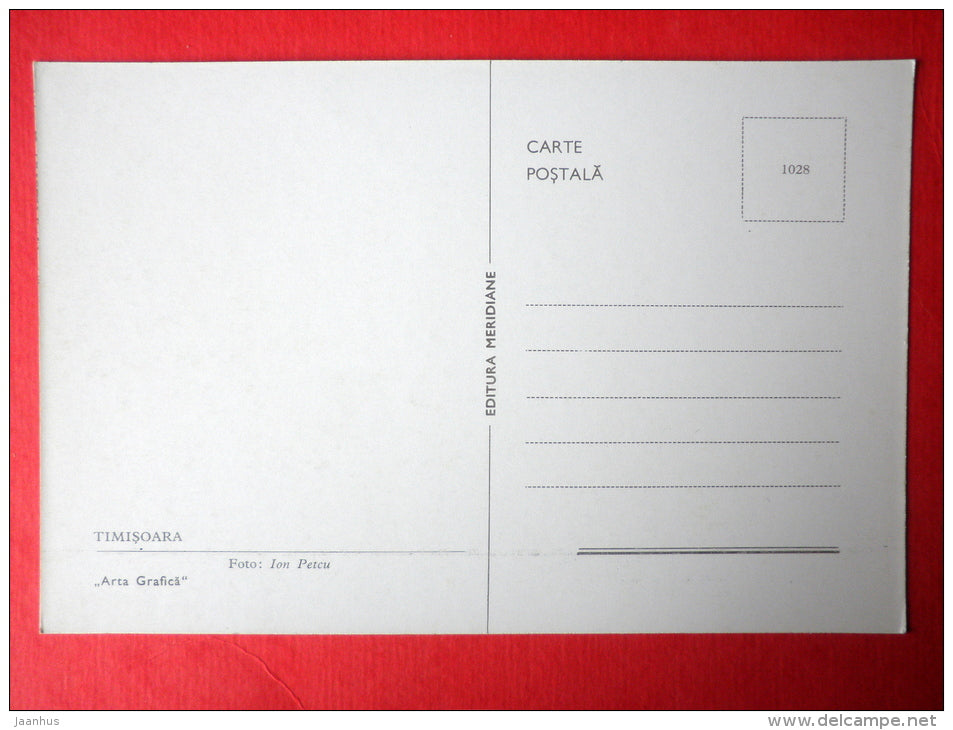 Fountain - Timisoara - 1028 - Romania - unused - JH Postcards