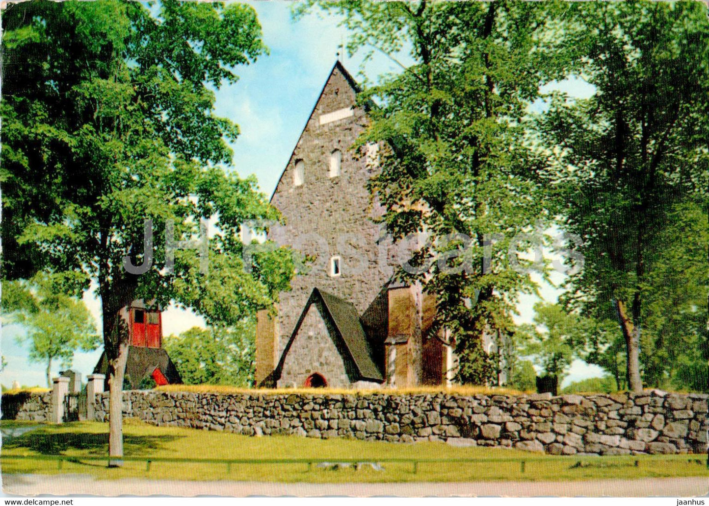 Gamla Uppsala kyrka - church - 792 - 1961 - Sweden - used - JH Postcards