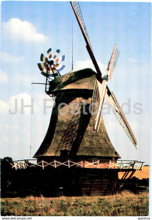 Molfsee - windmill - 1988 - Germany - used - JH Postcards