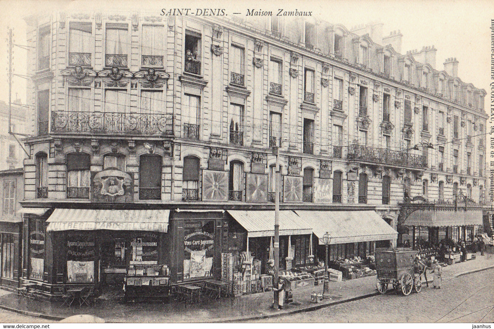 Saint Denis - Maison Zambaux - old postcard - France - unused - JH Postcards