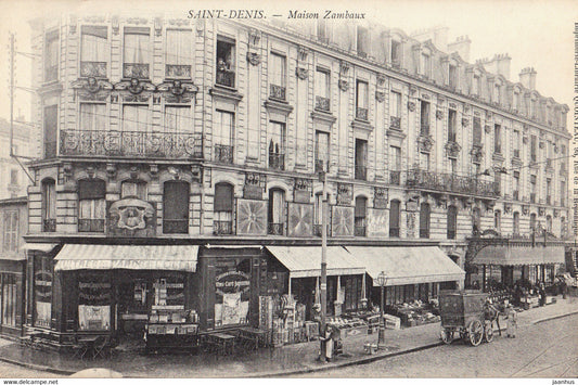 Saint Denis - Maison Zambaux - old postcard - France - unused - JH Postcards