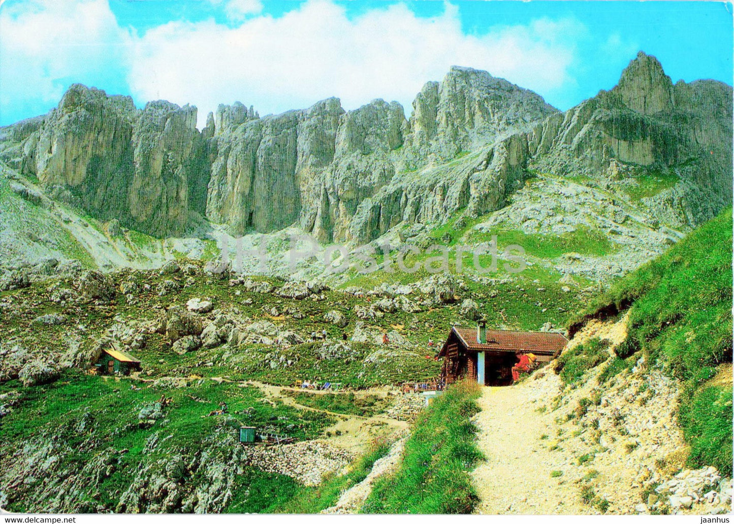 Baita Marino Pederiva - Verso Masare - Catinaccio - 1994 - Italy - used - JH Postcards