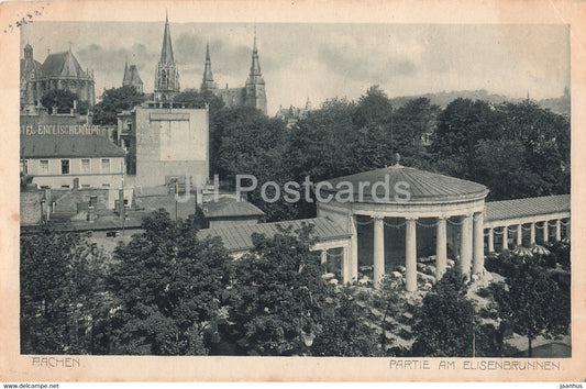 Aachen - Partie am Elisenbrunnen - 363 - old postcard - 1914 - Germany - used - JH Postcards