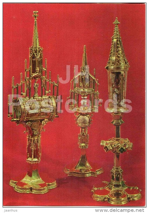 A Parler Reliquary - St. Vitus Cathedral treasury - Prague - Praha - Czechoslovakia - Czech Republic - unused - JH Postcards