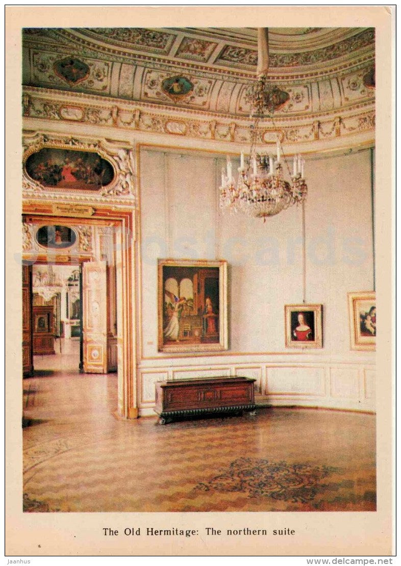 The Northern Suite - The Old Hermitage - Leningrad - St. Petersburg - 1979 - Russia USSR - unused - JH Postcards