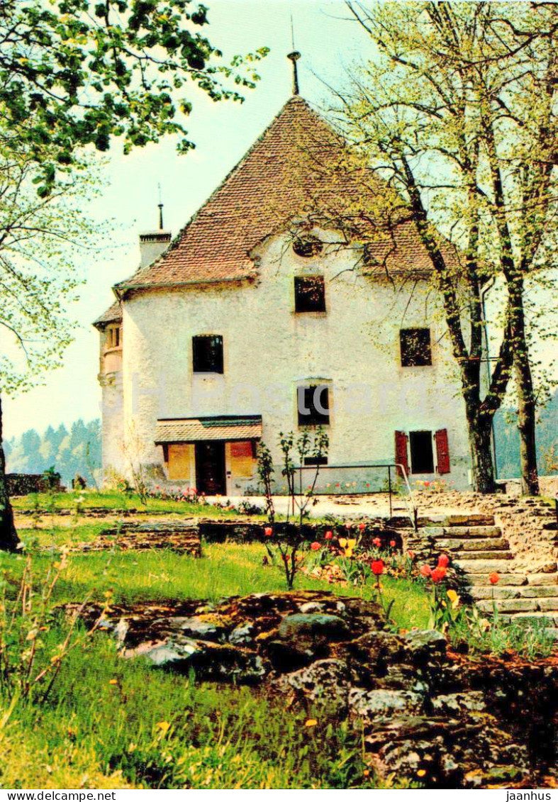 Valangin - Canton de Neuchatel - Le chateau et la terrasse - castle - 4 - Switzerland - unused - JH Postcards