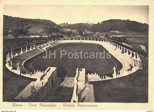 Roma - Rome - Foro Mussolini - Veduta Panoramica - old postcard - 1938 - Italy - Italia - used - JH Postcards