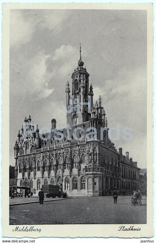 Middelburg - Stadhuis - old postcard - 1939 - Netherlands - used - JH Postcards
