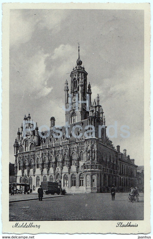 Middelburg - Stadhuis - old postcard - 1939 - Netherlands - used - JH Postcards