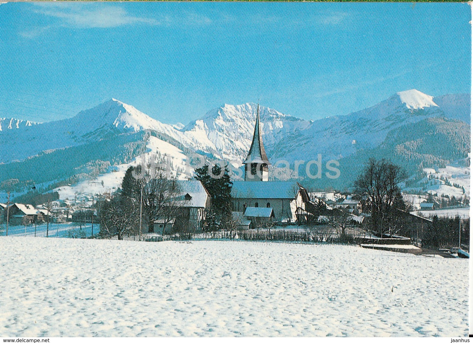 Aeschi bei Spiez - Morgenberghorn - Schwalmern - Lattreienfirst - 1995 - Switzerland - used - JH Postcards