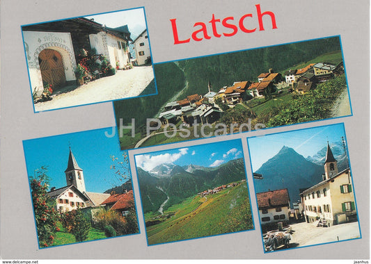 Latsch - multiview - Switzerland - unused - JH Postcards