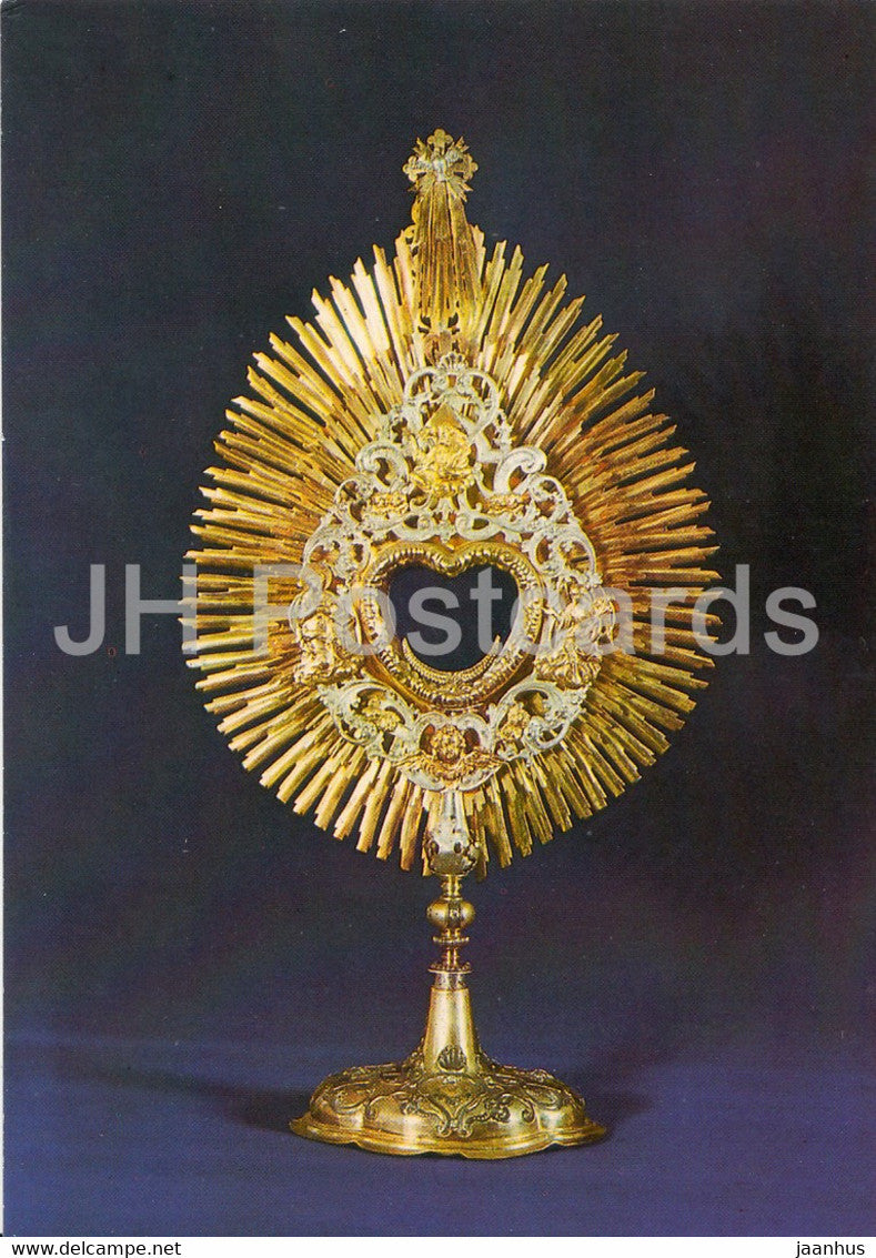 Barocke Monstranz - Domschatzkammer St Petri in Bautzen - 1987 - DDR Germany - unused - JH Postcards