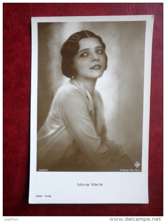 argentine movie actress - Mona Maris - cinema - 3004/1 - old postcard - Germany - unused - JH Postcards