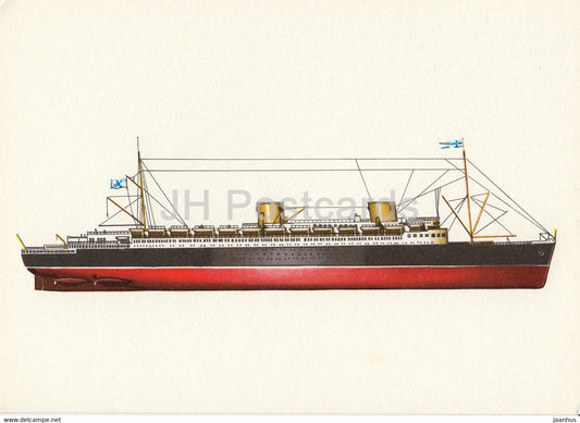 Schnelldampfer Bremen 1929 - steamer - Historische Schiffe - Historical Ships - DDR Germany - used - JH Postcards
