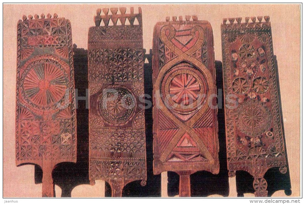 Local Lore Museum - distaff - Kargopol - 1970 - Russia USSR - unused - JH Postcards