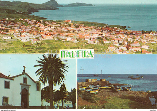 Madeira - Canical - Vila Piscatoria - Fishing Village - multiview - 149 - 1991 - Portugal - used - JH Postcards