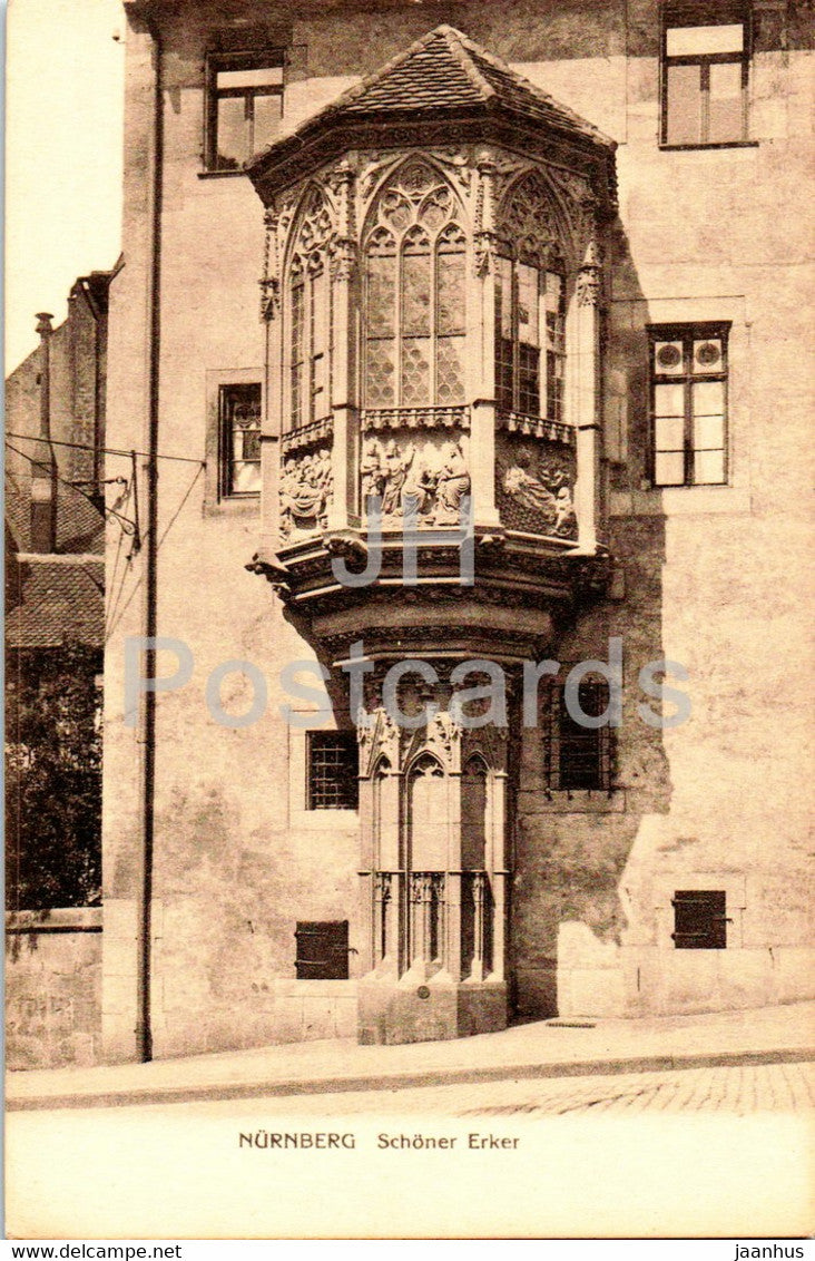 Nurnberg - Nuremberg - Schoner Erker - W. H. D. 7915 - old postcard - Germany - unused - JH Postcards