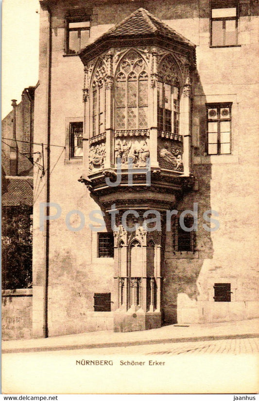 Nurnberg - Nuremberg - Schoner Erker - W. H. D. 7915 - old postcard - Germany - unused - JH Postcards
