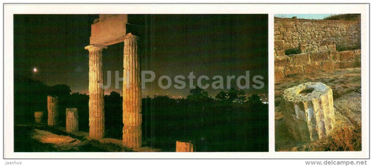 part of the portico - colonnade - Panticapaeum - the Ancient cities - Crimea - Krym - 1984 - Ukraine USSR - unused - JH Postcards