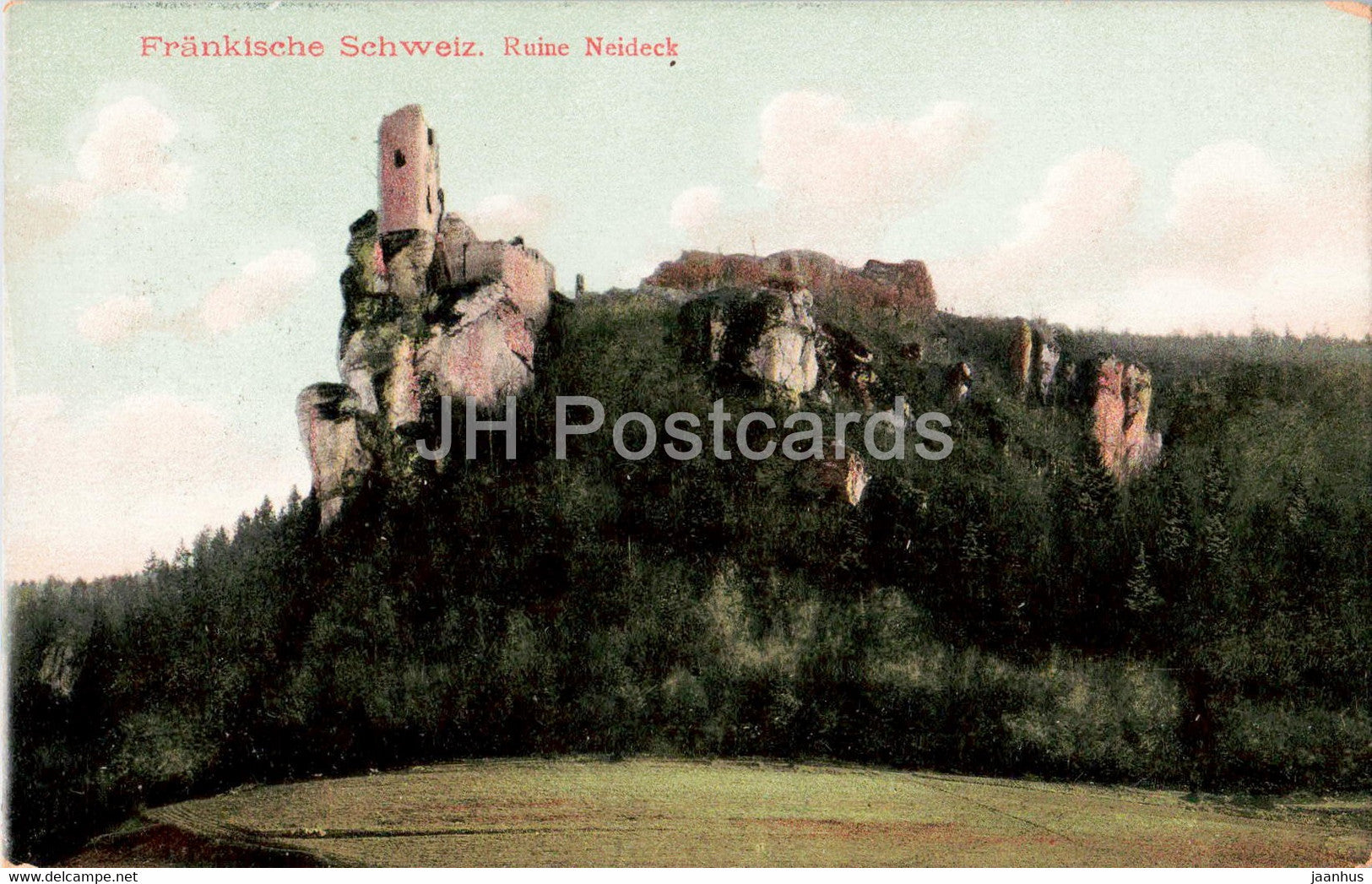 Frankische Schweiz - Ruine Neideck - old postcard - 1906 - Germany - unused - JH Postcards