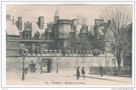Le Musee de Cluny - Paris - 42 - old postcard - France - unused - JH Postcards