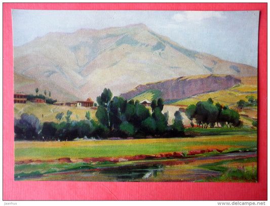 painting by Mger Abegian - A Quiet Day , 1957 - armenian art - unused - JH Postcards