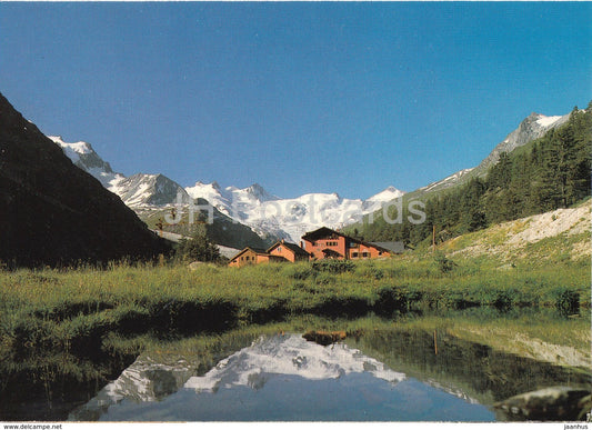 hotel restaurant Roseggletscher 2000 m - Switzerland - unused - JH Postcards
