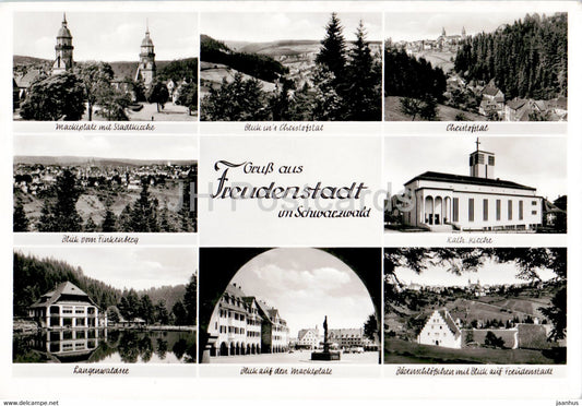 Gruss aus Freudenstadt im Schwarzwald - old postcard - Germany - unused - JH Postcards