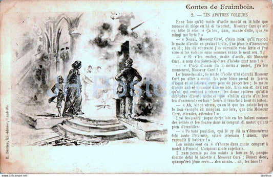 Contes de Fraimbois - Les Apotres Voleurs - 2 - old postcard - France - unused - JH Postcards