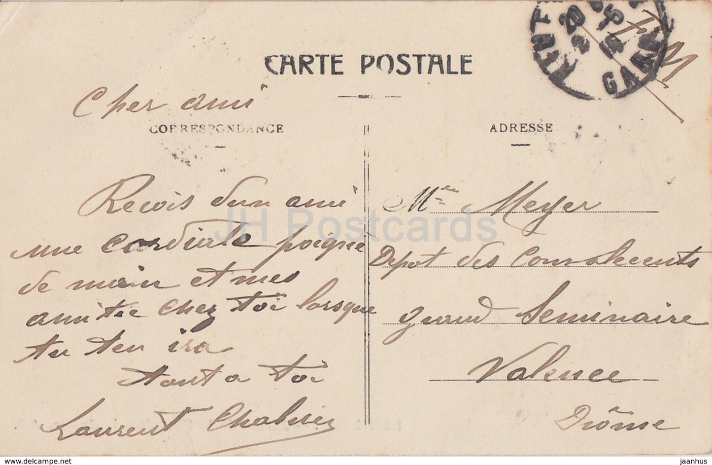 Nimes - Jardin de la Fontaine  - La Grotte - 12 - old postcard - France - used