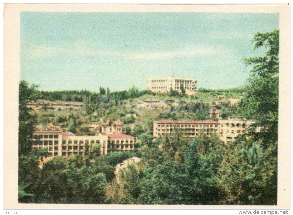 view of the resort from the Gray Stones - Kislovodsk - 1964 - Russia USSR - unused - JH Postcards