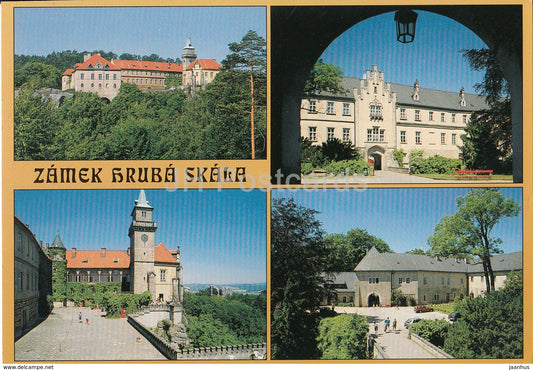 Hruba Skala castle - hotel - multiview - Czech Republic - unused - JH Postcards