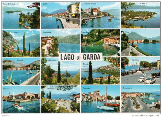 Lago di Garda - Brescia - Lombardia - 5 - Italia - Italy - sent from Italy to Germany 1996 - JH Postcards