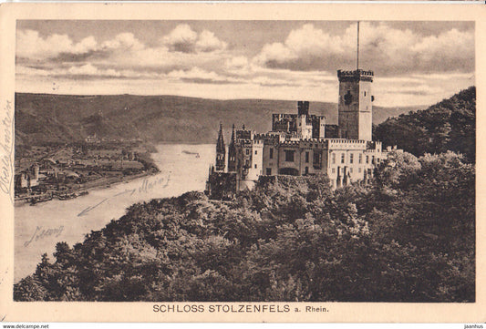 Schloss Stolzenfels a Rhein - castle - Feldpost - old postcard - 1915 - Germany - used - JH Postcards