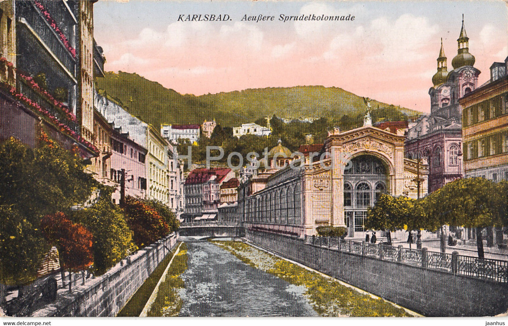 Karlovy Vary - Karlsbad - Aeussere - Sprudelkolonnade - old postcard - Czechoslovakia - Czech Republic - used - JH Postcards