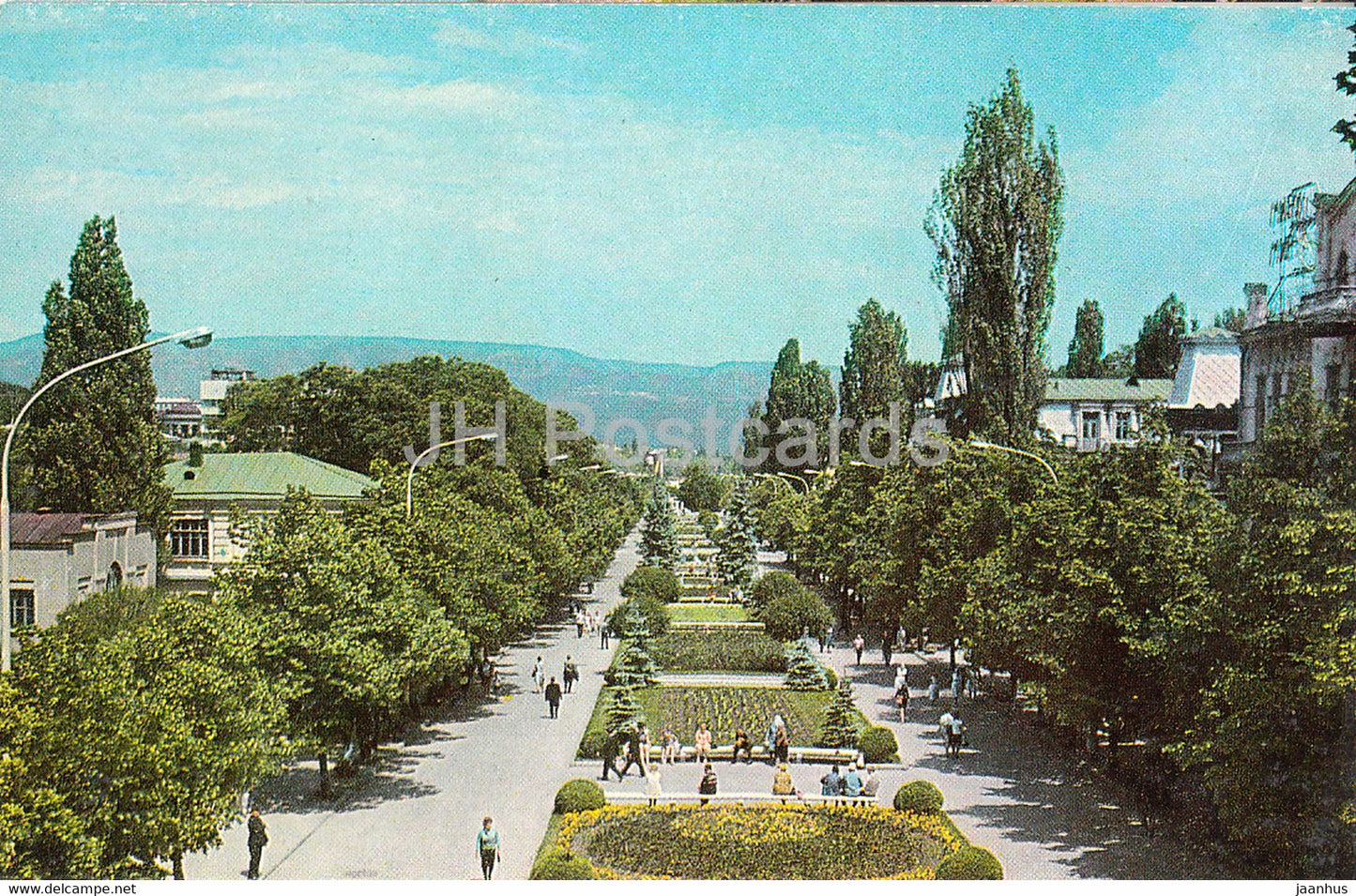 Kislovodsk - 50th Anniversary of october prospekt - avenue - 1974 - Russia USSR - unused - JH Postcards