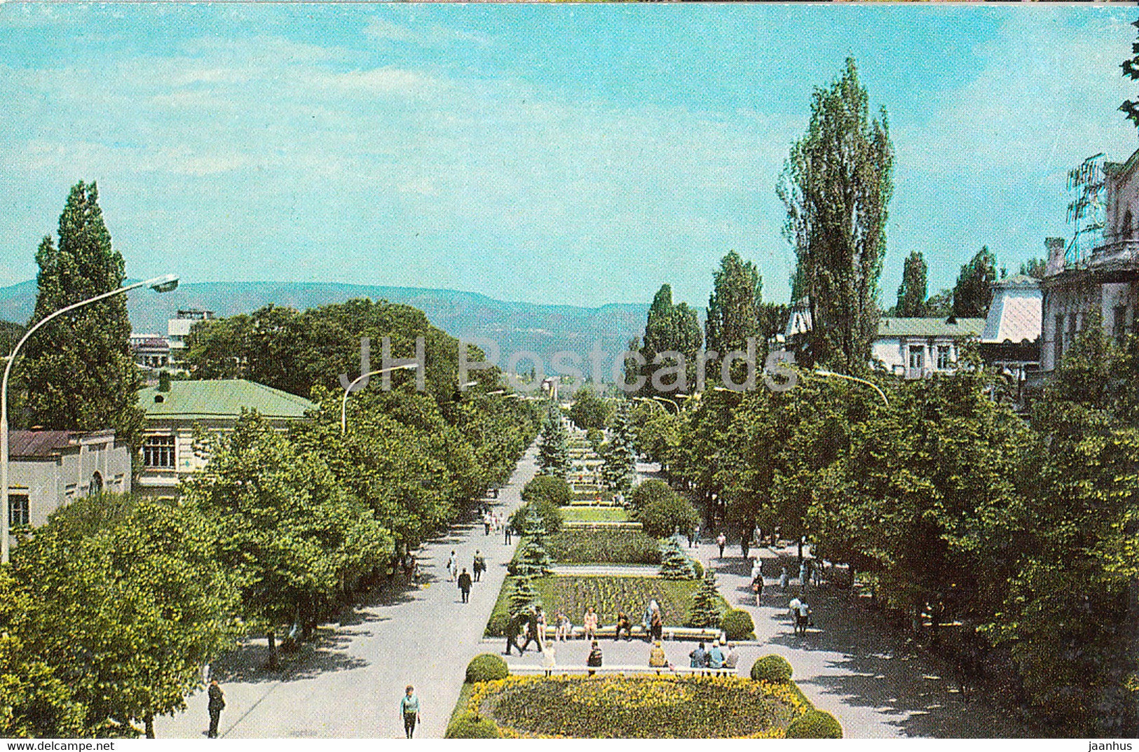 Kislovodsk - 50th Anniversary of october prospekt - avenue - 1974 - Russia USSR - unused - JH Postcards